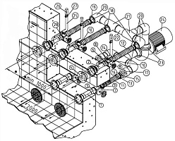 Гидромассажная установка Combi-Whirl 3, насосный комплект, 4,0 кВт, 380 В (панели из нерж. стали)