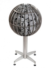 Электрическая печь для сауны HARVIA Globe GL70, нерж.сталь, 6,9 кВт, панель управления в комплекте