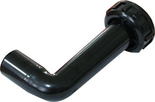 Соединительный комплект для клапана 1 1/2 (00599), угловой, черный
